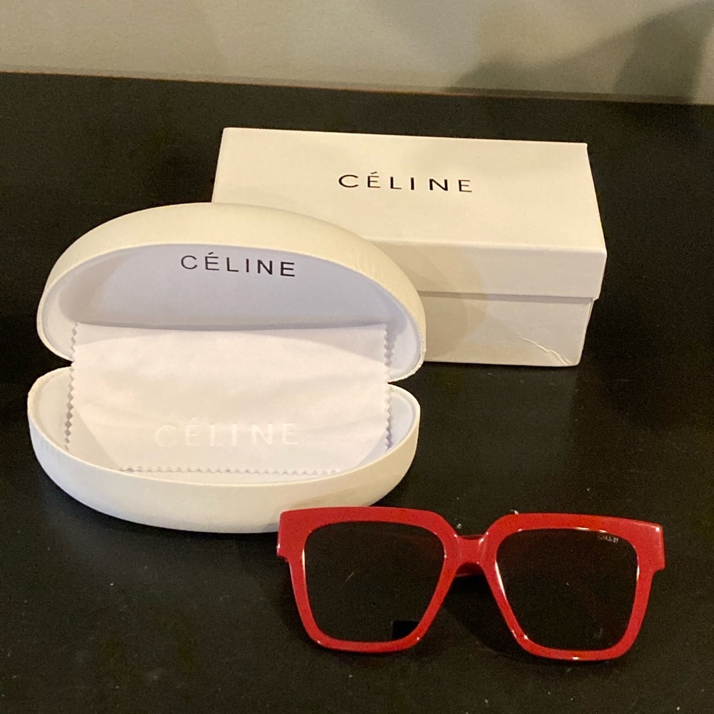Celine red square sunglasses
